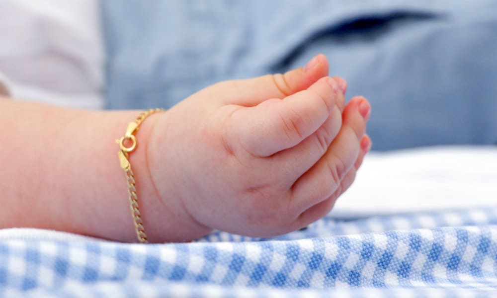 Buy Baby Ankle Bracelet, Baby Girl, Baby Boy, Bracelet , Baby Shower Gift,  Birthstone Jewelry, Baptism Gift, Christening Gift , Baby Jewelry Online in  India - Etsy