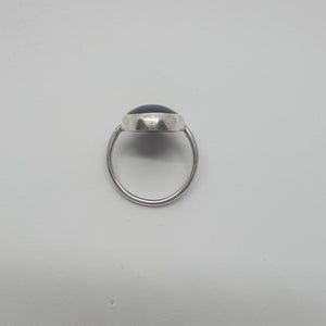 Серебряное кольцо с Радужным Обсидианом