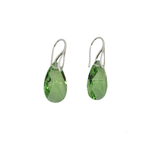 Crystal Drop Earrings (Peridot)