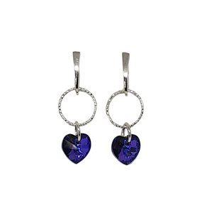 Pendientes Corazon de cristal