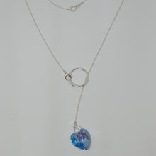 Load image into Gallery viewer, Silver necklace with Swarovski heart pendant
