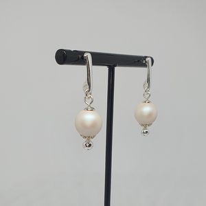 Earrings "Series Light" Pearlescent White