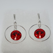 Load image into Gallery viewer, Earrings Swarovski crystals LIGHT SIAM
