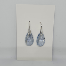 Load image into Gallery viewer, Crystal Drop Earrings (Blue Shade)
