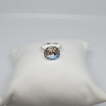 Load image into Gallery viewer, Silver ring with Swarovski crystal CRISTAL WHITE PAT
