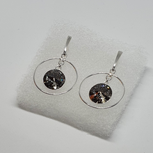 Load image into Gallery viewer, Earrings Swarovski crystals BLACK PATINA
