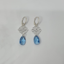 Load image into Gallery viewer, Earrings Ornament with Swarovski crystals.
