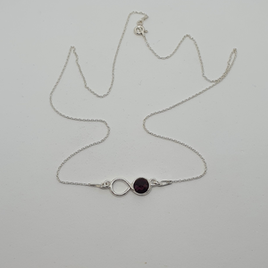 Infinity necklace (Amethyst)
