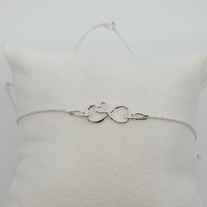 Infinity necklace with Heart