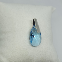 Load image into Gallery viewer, Swarovski crystal pendant AQUAMARINE
