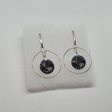 Load image into Gallery viewer, Earrings Swarovski crystals CRISTAL SILVER NIGHT
