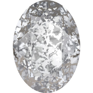 Silver ring with Swarovski crystal CRISTAL WHITE PAT