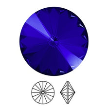 Cargar imagen en el visor de la galería, Anillo con cristal Swarovski Majestic blue
