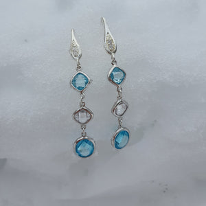 Silver "Snow queen" earrings
