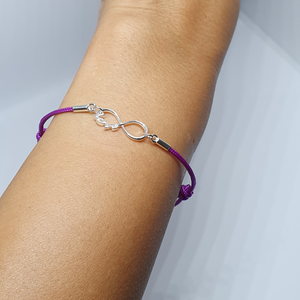 Guita Infinity bracelet. Purple