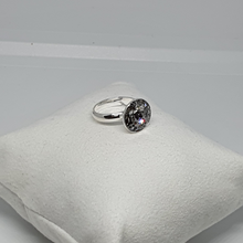 Load image into Gallery viewer, Silver ring with Swarovski crystal CRISTAL SILVER PAT
