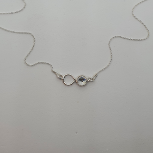Infinity necklace (Crystal)