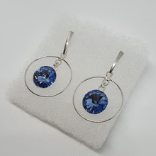 Load image into Gallery viewer, Earrings Swarovski crystals LIGHT SAPPHIRE

