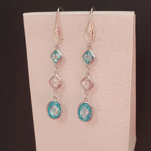 Load image into Gallery viewer, Silver &quot;Snow queen&quot; earrings
